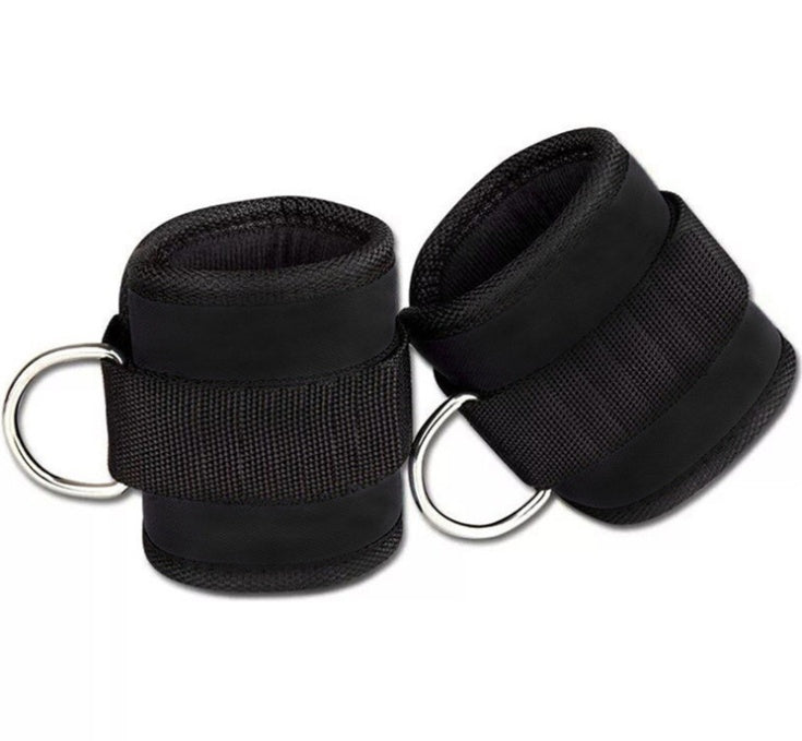 PeakRitual D-Ring Ankle Straps — Cable Machine Leg & Glute Training Cuffs