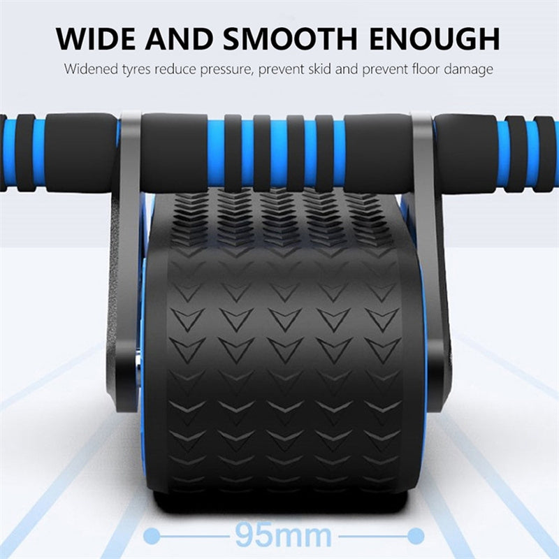 PeakRitual Double Wheel Ab Roller — Auto-Rebound Core Trainer