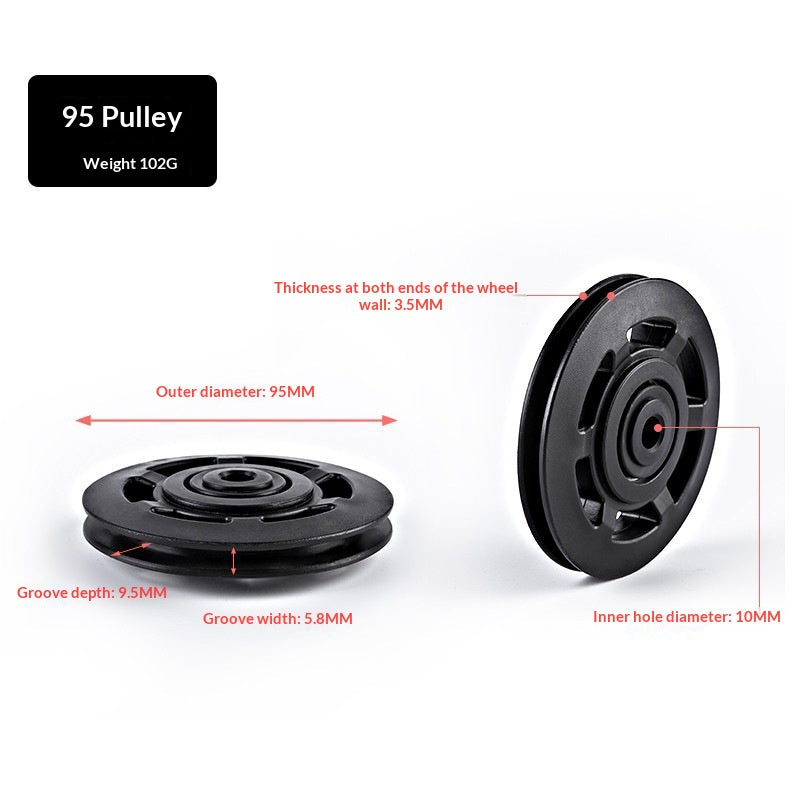 PeakRitual Nylon Silent Gym Pulleys — Cable Machine Frame Accessories
