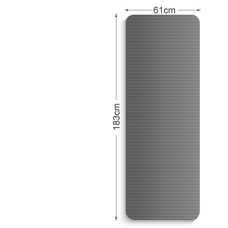 PeakRitual NBR Yoga &amp; Fitness Mat — 10mm Thick Non-Slip Exercise Mat
