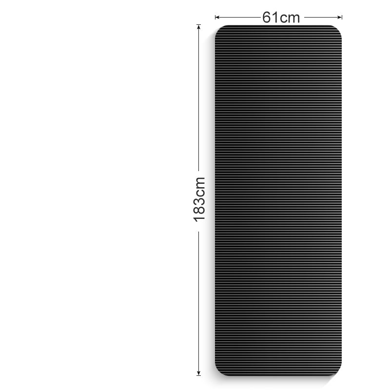 PeakRitual NBR Yoga &amp; Fitness Mat — 10mm Thick Non-Slip Exercise Mat