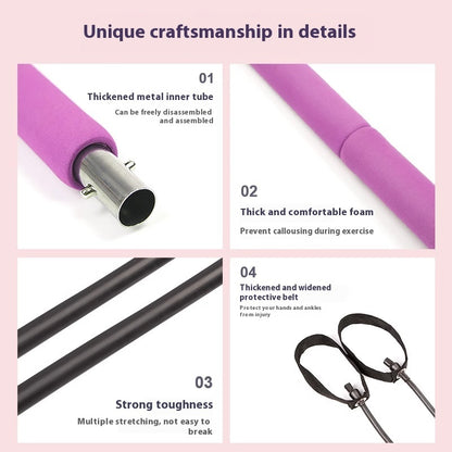 PeakRitual Yoga Tension Bar — Flexible Resistance Training Stick for Toning &amp; Stretching