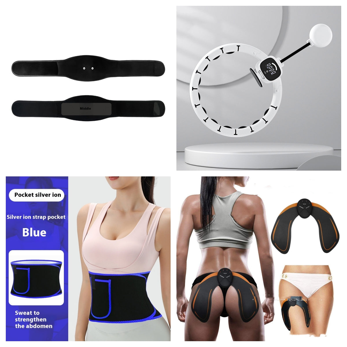 PeakRitual Smart EMS Waist &amp; Abs Trainer — Electric Muscle Stimulation Belt