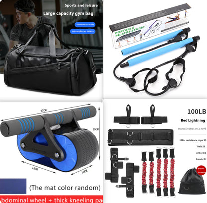 PeakRitual Double Wheel Ab Roller — Auto-Rebound Core Trainer