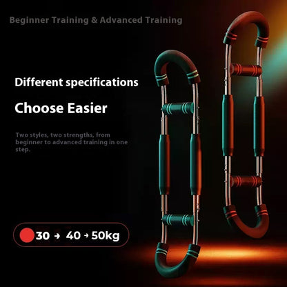 PeakRitual U-Spring Arm &amp; Chest Trainer — 5-Level Adjustable Resistance Strengthener