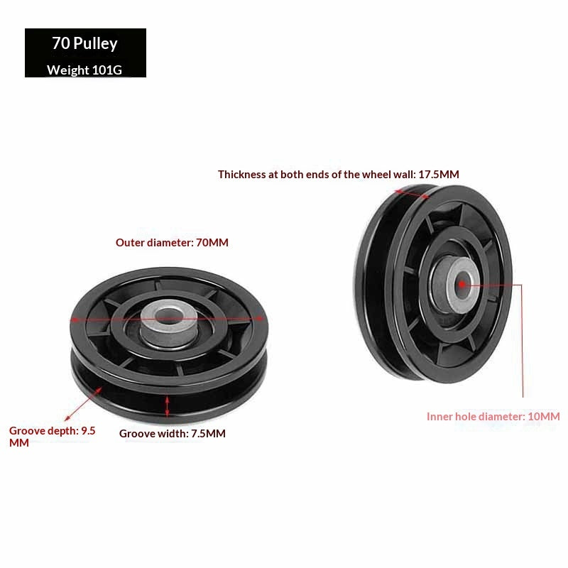 PeakRitual Nylon Silent Gym Pulleys — Cable Machine Frame Accessories