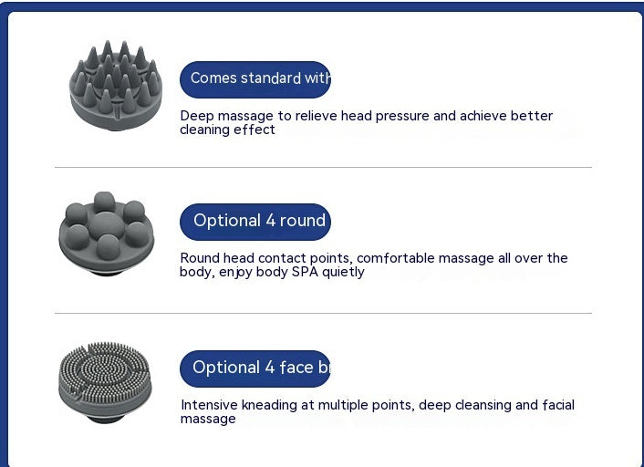 PeakRitual Automatic Scalp Massager — 4-Head Air Pressure Stress Relief Tool