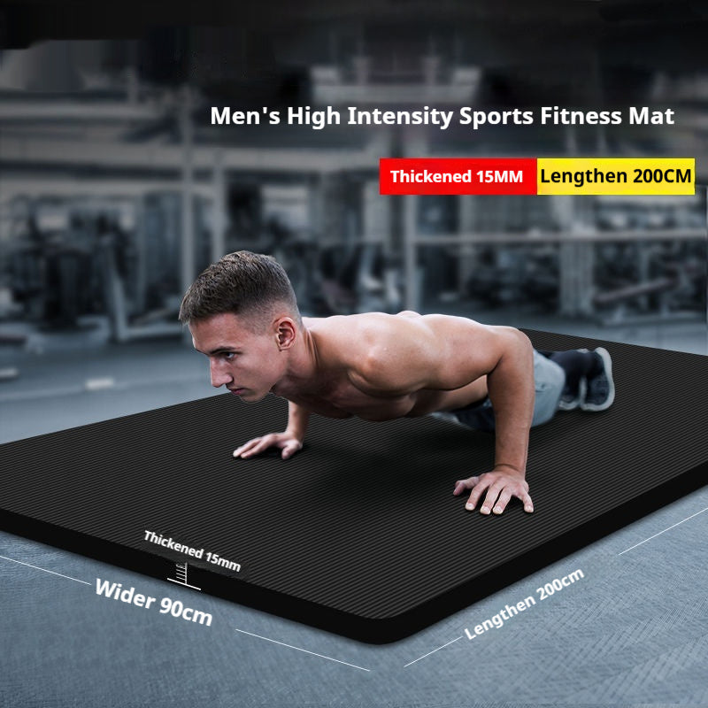 PeakRitual NBR Yoga &amp; Fitness Mat — 10mm Thick Non-Slip Exercise Mat
