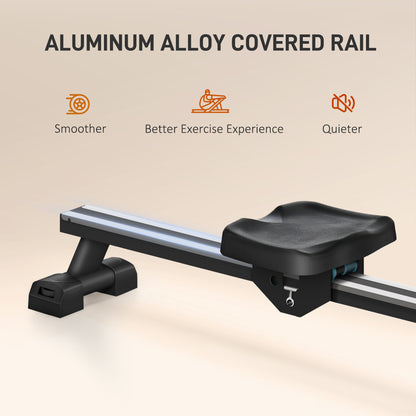 PeakRitual Water Rowing Machine — Foldable Rower with LCD Monitor