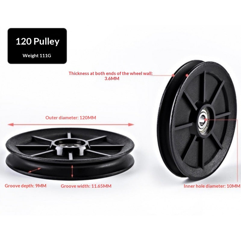 PeakRitual Nylon Silent Gym Pulleys — Cable Machine Frame Accessories