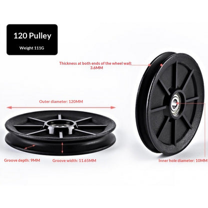 PeakRitual Nylon Silent Gym Pulleys — Cable Machine Frame Accessories