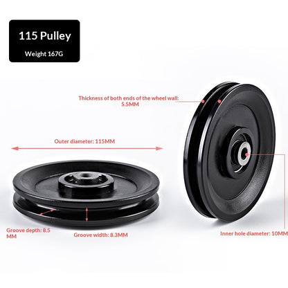 PeakRitual Nylon Silent Gym Pulleys — Cable Machine Frame Accessories