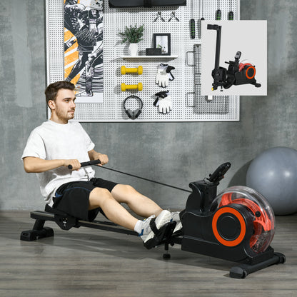 PeakRitual Water Rowing Machine — Foldable Rower with LCD Monitor