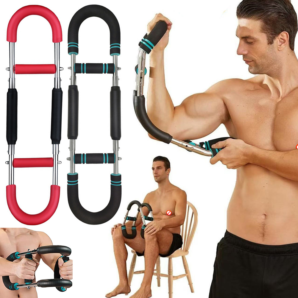 PeakRitual U-Spring Arm &amp; Chest Trainer — 5-Level Adjustable Resistance Strengthener