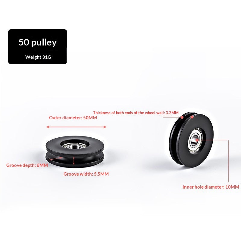 PeakRitual Nylon Silent Gym Pulleys — Cable Machine Frame Accessories