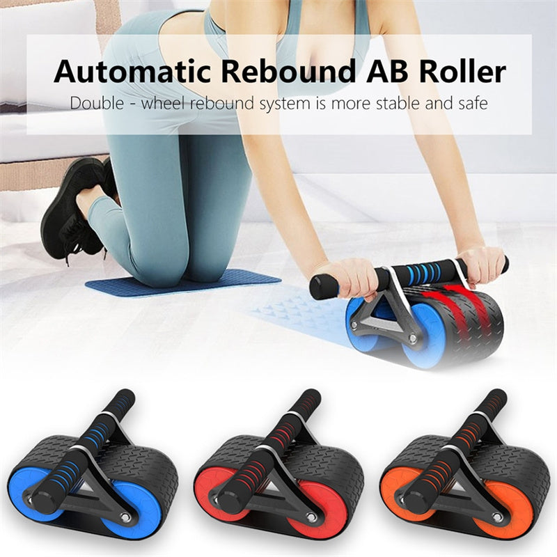PeakRitual Double Wheel Ab Roller — Auto-Rebound Core Trainer