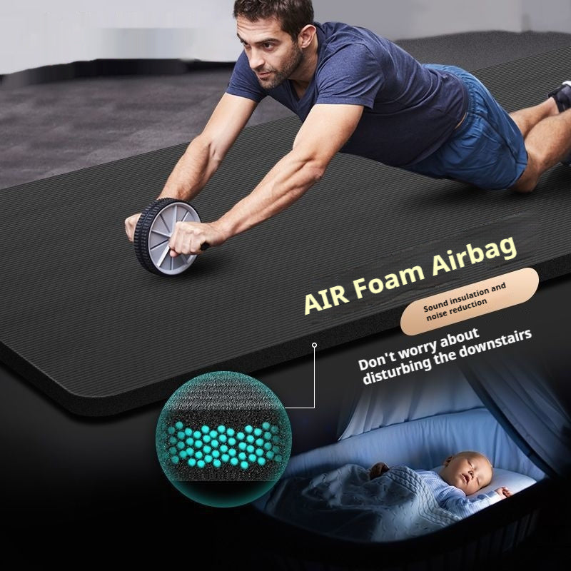 PeakRitual NBR Yoga &amp; Fitness Mat — 10mm Thick Non-Slip Exercise Mat