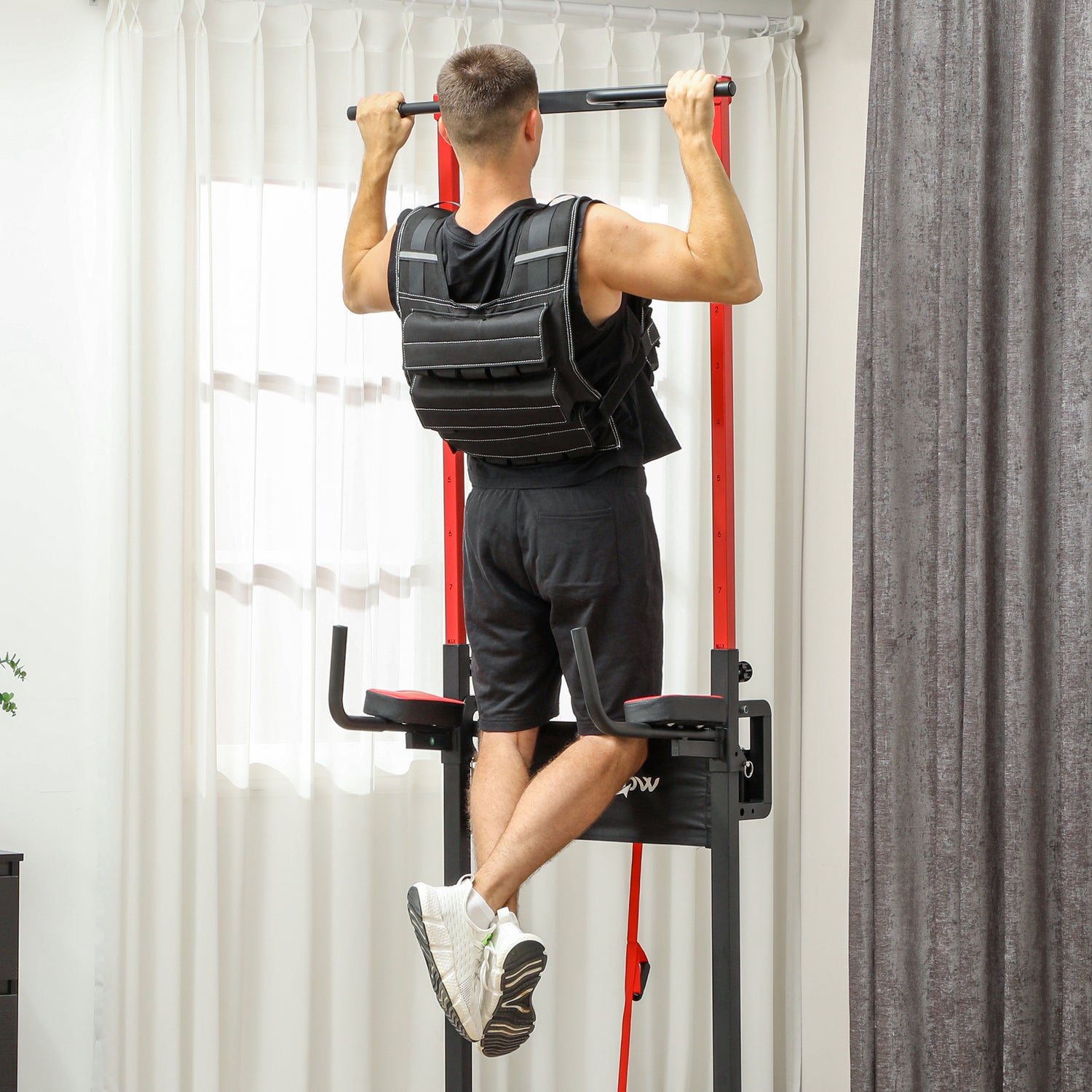 SPORTNOW 15KG Adjustable Weighted Vest — Removable Weights &amp; Reflective Strips