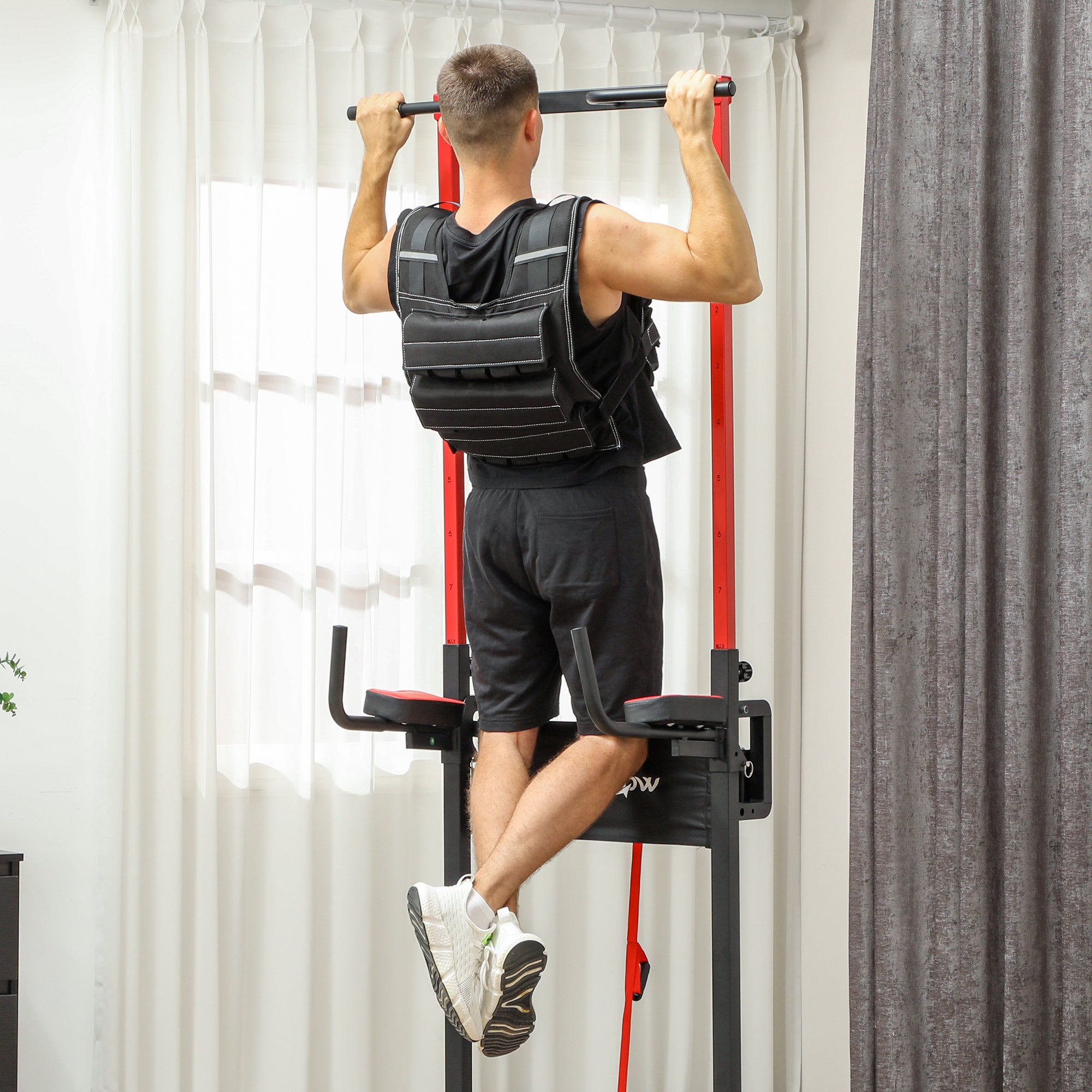 SPORTNOW 15KG Adjustable Weighted Vest — Removable Weights &amp; Reflective Strips